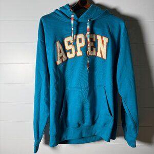 MV SPORT Aspen Hoodie Sweatshirt Teal Sz XL